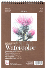 Альбом для акварелі 400 Series Watercolor, спіраль, 300 г/м2, 12 л., Strathmore Альбом для акварелі 400 Series Watercolor, спіраль, 300 г/м2, 12 л., Strathmore