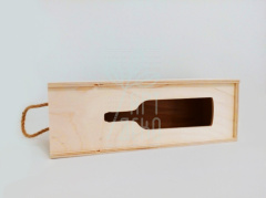 Короб для вина/шампанського, фанера, 13х11х36 см, Україна 