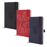 Книга записна Partner Soft Skin "Воля", клітинка, 12,5х19,5 см, 96 л., Axent