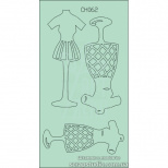 Набір чипбордів "Манекени", 16х8,5 см, Україна