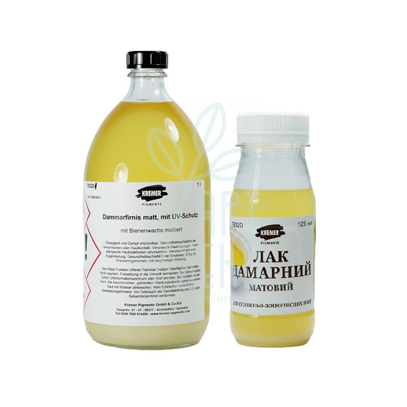 79320 Лак дамарний з воском, матовий, з УФ-фільтрами, Kremer