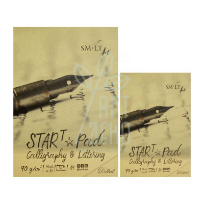 Склейка для каліграфії та леттерінгу STAR T, крапка, 90 г/м2, 30 л, SMILTAINIS Склейка для каліграфії та леттерінгу STAR T, крапка, 90 г/м2, 30 л, SMILTAINIS