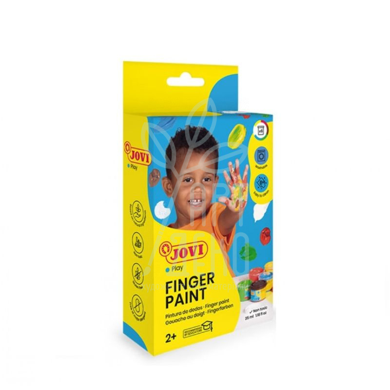 Набір пальчикових фарб, 6х35 мл, Jovi