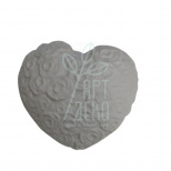 Гіпсова фігурка Серце в трояндах, 8х7,5 см, Україна