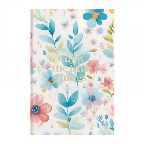 Зошит для записів, B5 (25х17,6 см), Soft Touch+тиснення, білий блок, клітинка, 80 л, Школярик