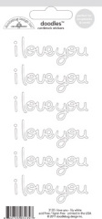 Лист наліпок I love you, Doodlebug