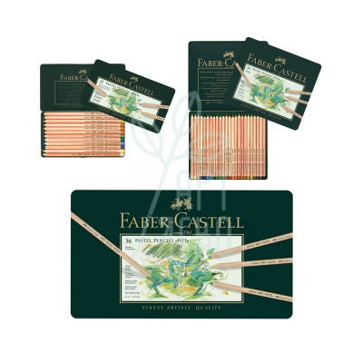Набір олівців пастельних PITT, в металевій коробці, Faber-Castell