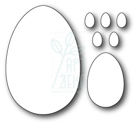 Набір ножів для скрапбукінгу Egg Cetera craft dies, 3 шт, Poppystamps