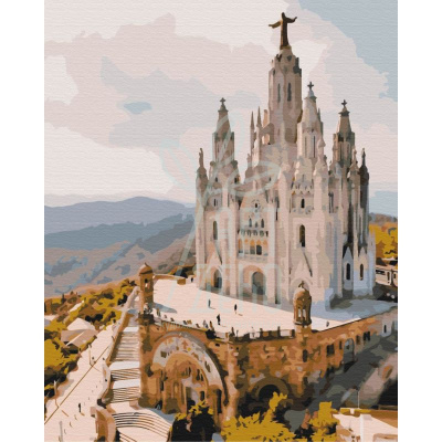 Набір для розпису за номерами "Храм Святого Серця. Барселона", 40х50 см, Україна