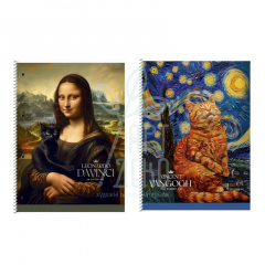 Коледж-блок Student, спiраль, А4+, ламінація, кремовий блок, лінійка, 70 г/м2, 80 л, Школярик