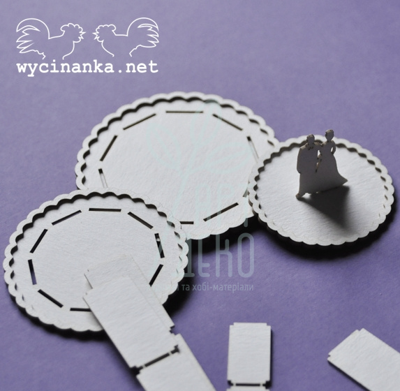 Чипборд 3D "Весільний торт", Wycinanka