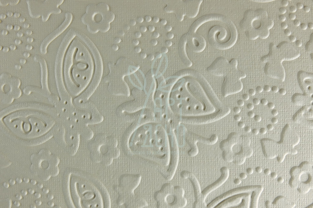 Папір текстурований, тиснений "Метелики 2", бежевий, 11х15 см, Україна