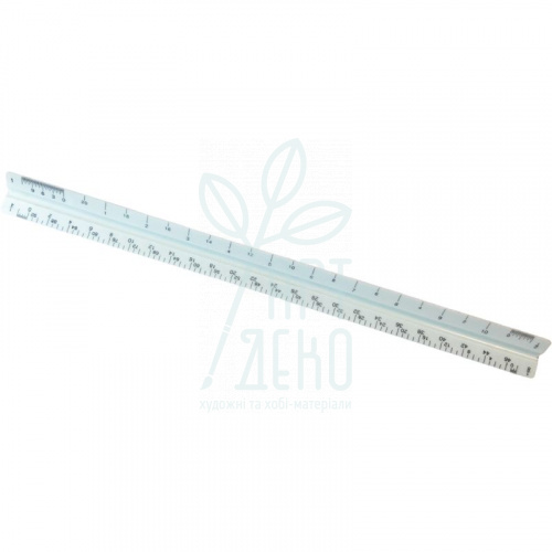 Лінійка пластикова масштабна, тригранна, 11 шкал, 30 см, Boda