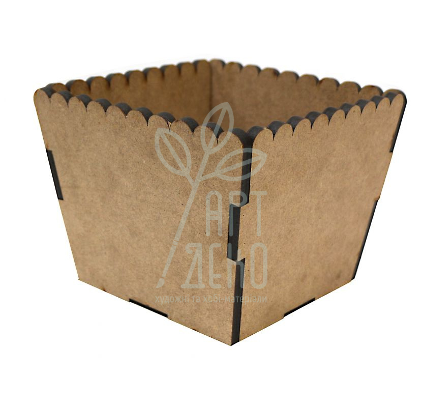 Горщик 3, МДФ, 15х12х12 см, ROSA Talent