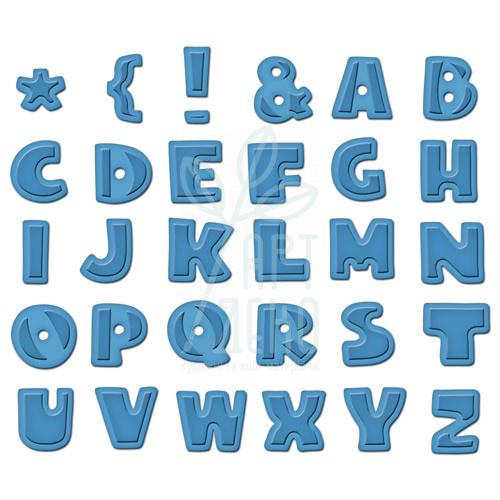 Набір ножів для скрапбукінгу Donna's Alphas, Spellbinders