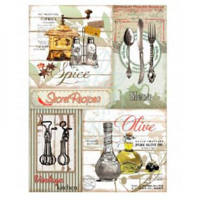 Декупажна карта на рисовому папері Rice Paper Decoupage, А4 (21х29,7 см), №371, Cadence