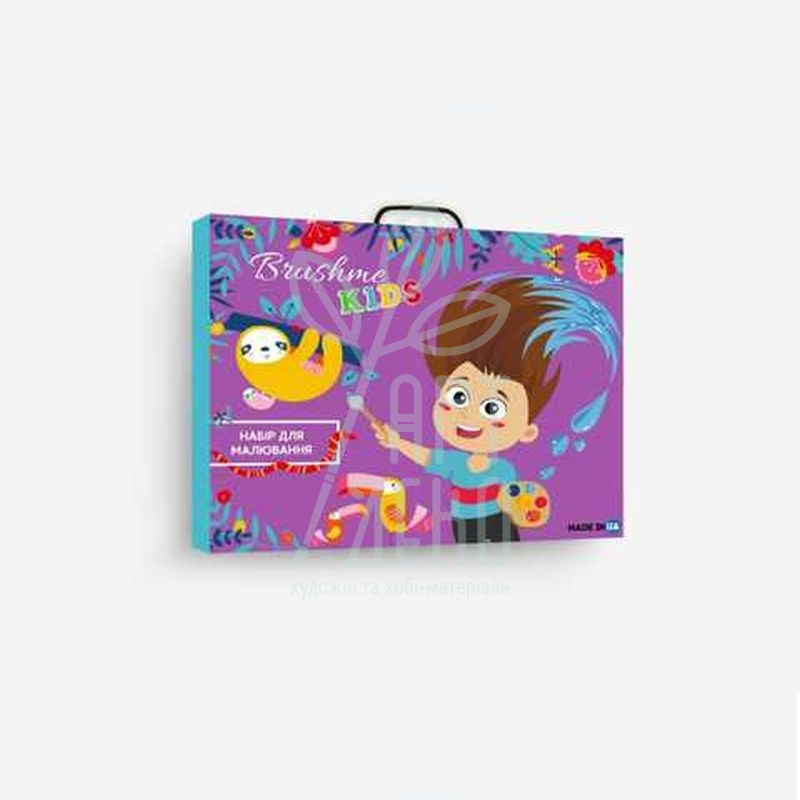 Набір для розпису за номерами "Коргі з квітами", в коробці, 30х40 см, Україна