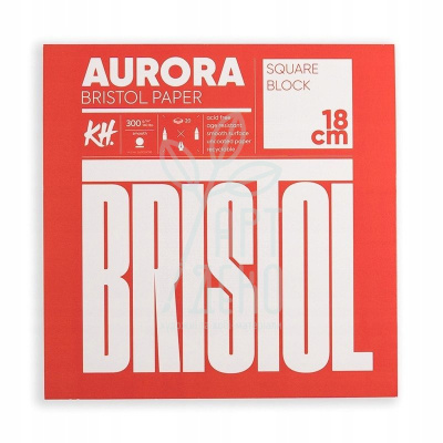 Блок паперу для рисунку Aurora (Bristol), 18х18см, 300 г/м2, 20 л., KUNST & HOBI