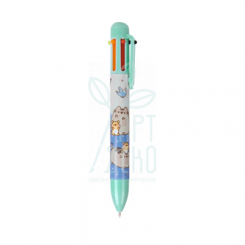 Ручка кулькова автоматична Pusheen, 0,7 мм, 6 кольорів, Yes