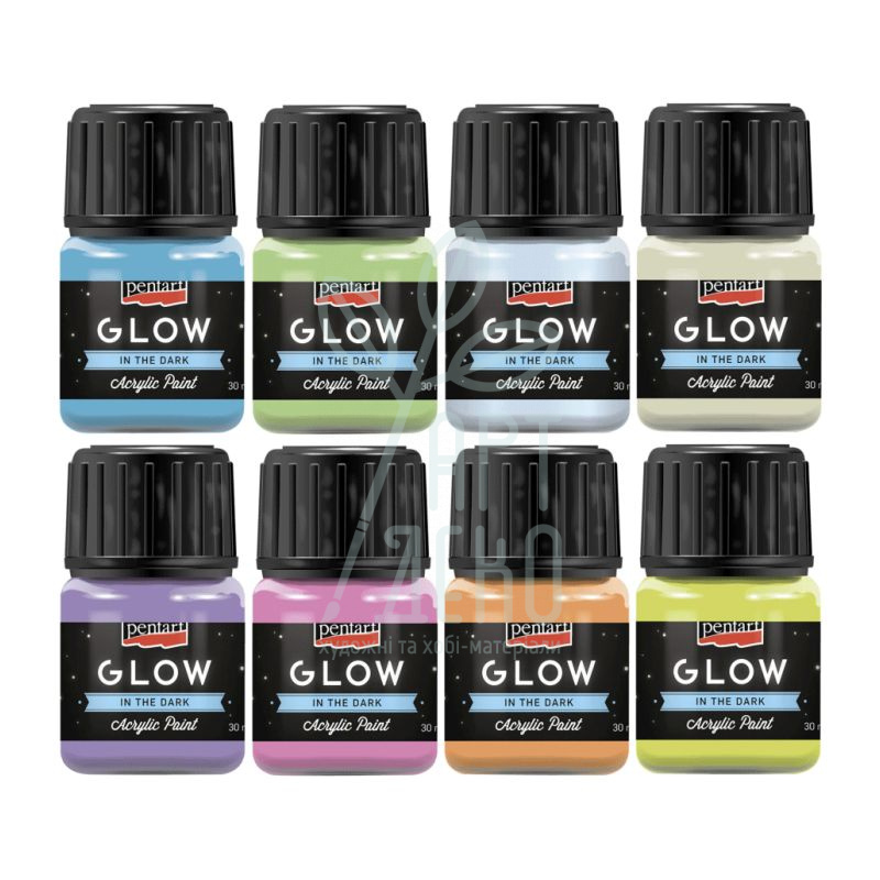 Фарба акрилова Glow in the dark, 30 мл, Pentart