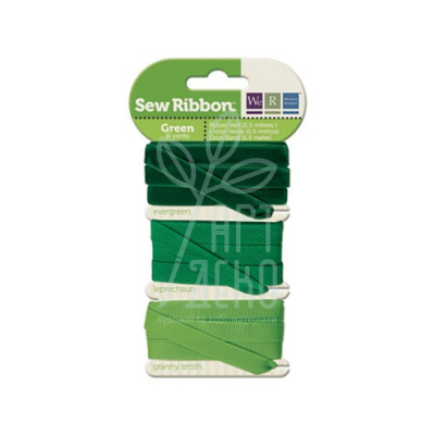 Набір стрічок "Sew ribbon, Geen", We R Memory Keepers