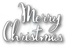 Набір ножів для скрапбукінгу Merry Christmas Script craft die, 2 шт, Poppystamps Набір ножів для скрапбукінгу Merry Christmas Script craft die, 2 шт, Poppystamps