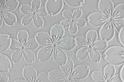 Папір текстурований, тиснений "Квіти 1", білий, 11х15 см, Україна