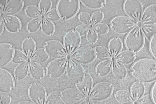 Папір текстурований, тиснений "Квіти 1", білий, 11х15 см, Україна