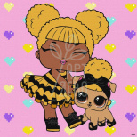 Набір для розпису за номерами "L.O.L. Surprise! TroopSurprise Queen Bee", 40х40 см, Ідейка