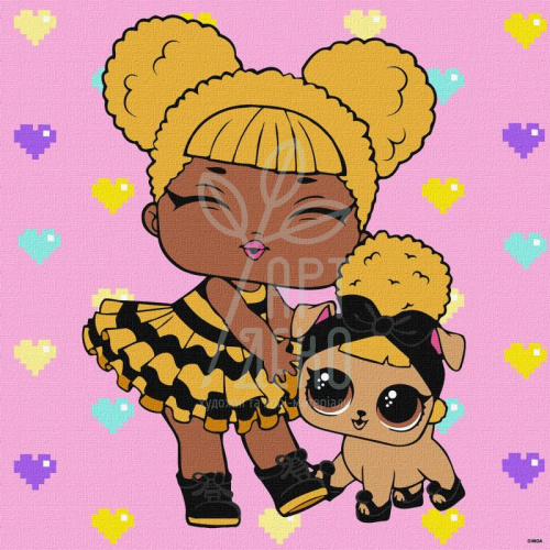 Набір для розпису за номерами "L.O.L. Surprise! TroopSurprise Queen Bee", 40х40 см, Ідейка