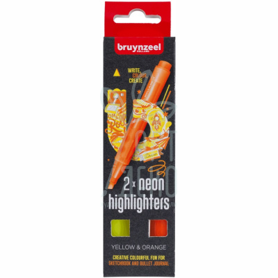 Набір маркерів Highlighter Yellow/Orange, 2 кол., Bruynzeel