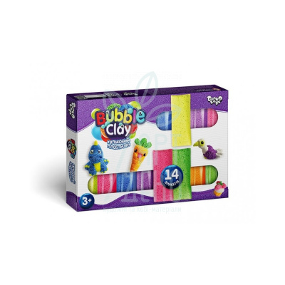 Набір для творчості "Bubble Clay", 14 шт., Danko Toys