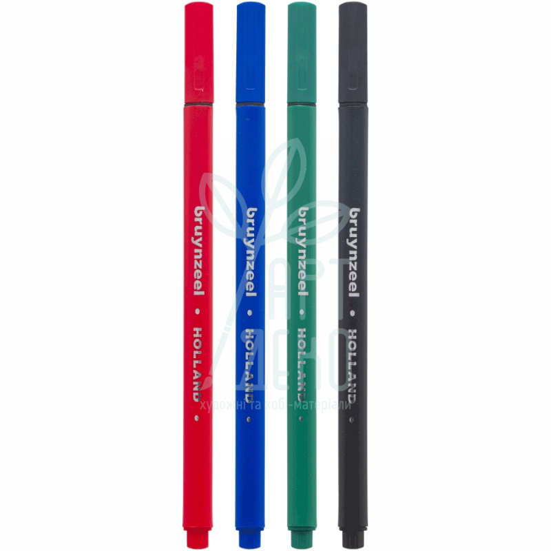 Набір лайнерів Fineliners Basic, Основні кольори, 4 кол., Bruynzeel