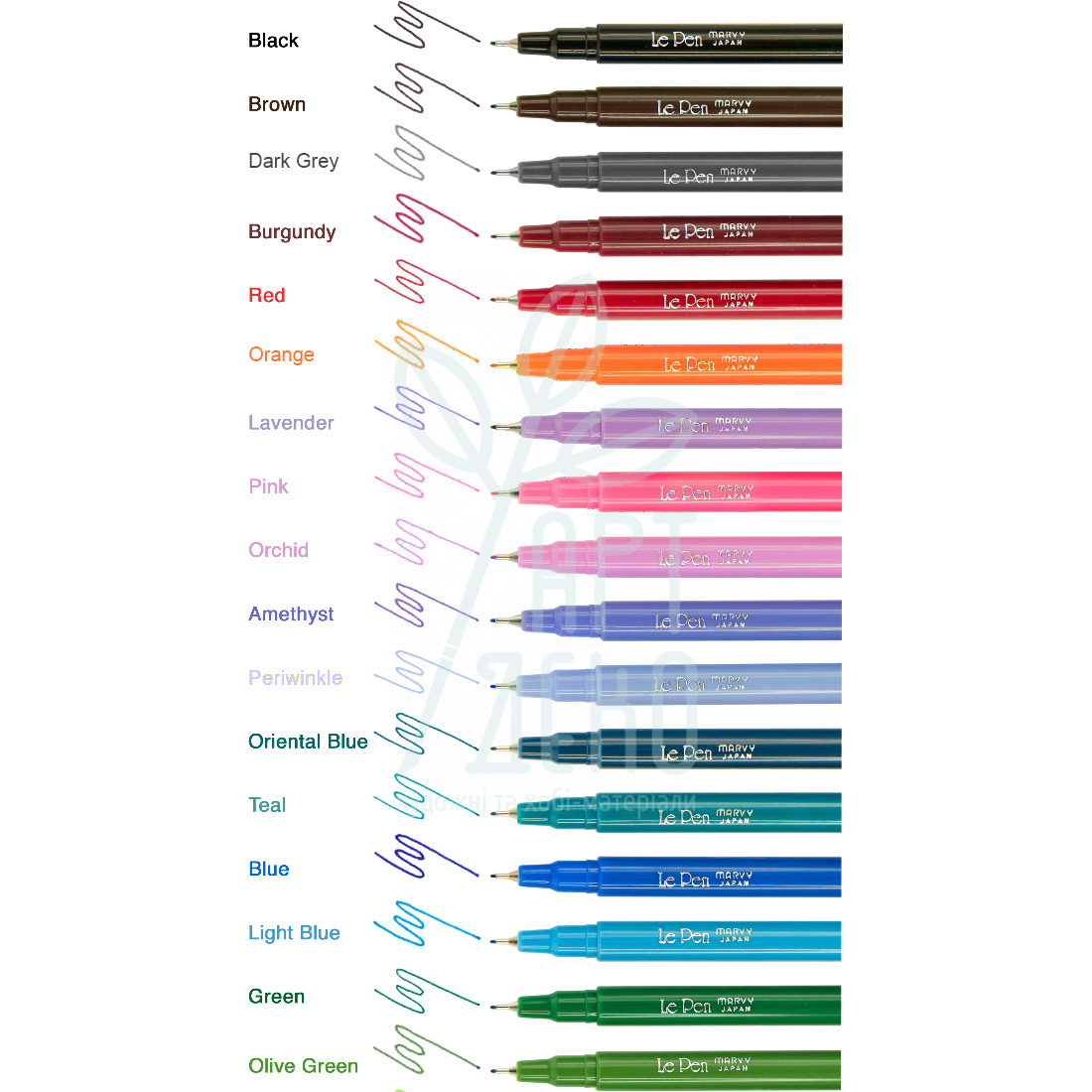 Ручка капілярна 4300-S Le Pen, 0,3 мм, Marvy