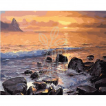 Набір для розпису за номерами "Кам'янистий берег", 40х50 см, Україна