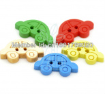 Набір гудзиків дерев'яних "Машинка", 19х10 мм, 5 шт, Китай