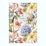 Зошит для записів, А4 (21х29,7 см), матова ламінація, кремовий блок, клітинка, 80 л, Школярик