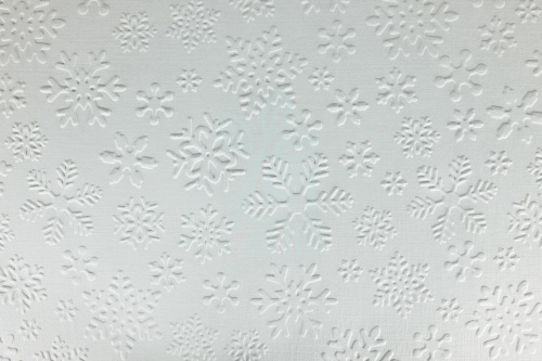Папір текстурований тиснений "Сніжинки", білий, 21х30 см, Україна
