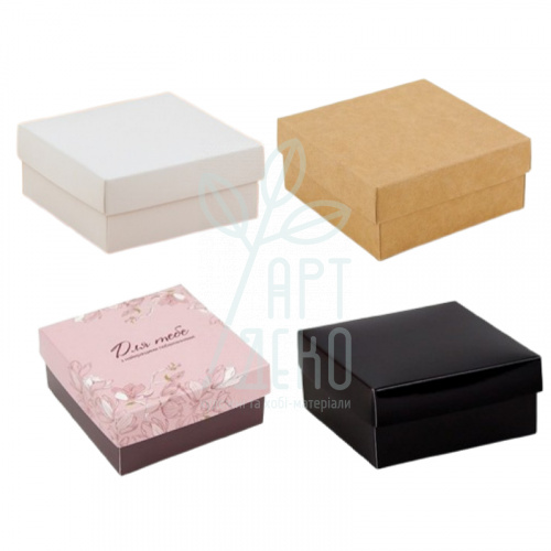 Коробка подарункова "Для біжутерії", 7х7х3 см, Україна
