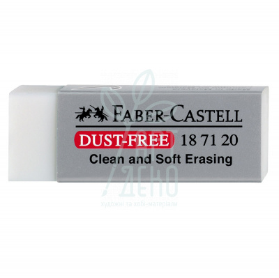 Гумка Dust-Free, прямокутна, 62х21х11 мм, біла, Faber-Castell
