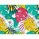 Набір для розпису за номерами "Листя", 15х20 см, з мольбертом, ROSA Start