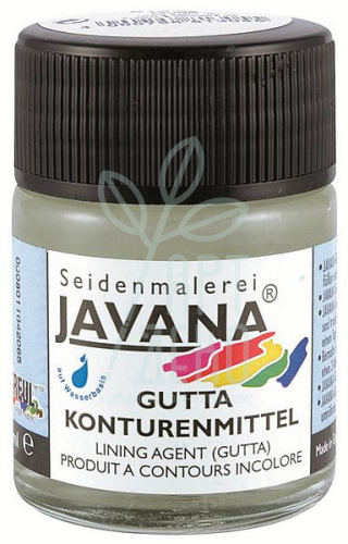 Контур-резерв для тканини змивний на водній основі Javana Gutta, безбарвний, 50 мл, Kreul