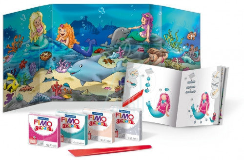 Набір полімерної глини Fimo Kids "Русалка", 4 кол. х 42 г, Fimo