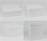 Коробка декоративна, біла, 18х18 см, Україна