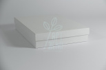 Коробка декоративна, біла "Книга", 23х16х4 см, Україна 