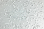 Папір текстурований, тиснений "Метелики 2", білий, 11х15 см, Україна