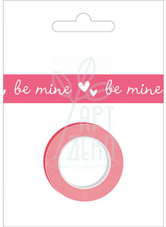 Стрічка паперова самоклеюча Washi Tape - Be Mine/Red, American Crafts