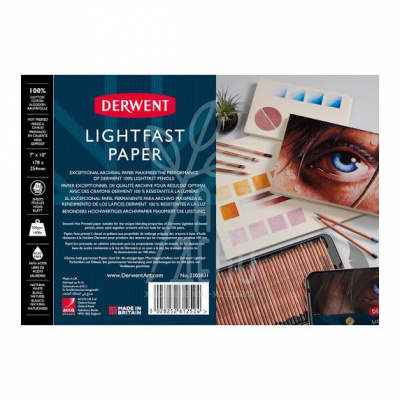 Склейка для рисунку Lightfast, 17,78х25,4 см, 300 г/м2, 20 л., DERWENT