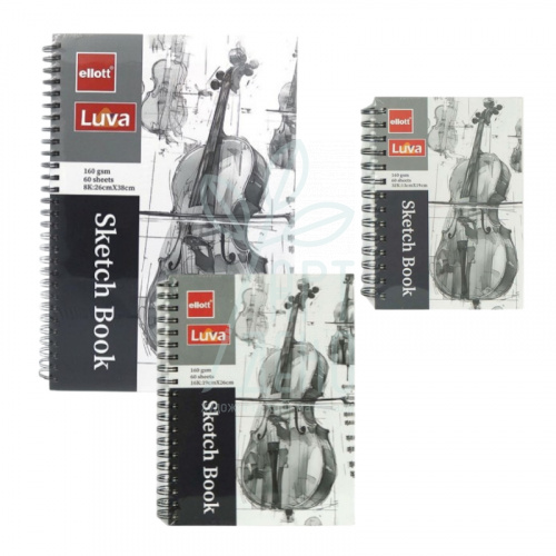 Альбом для ескізів Sketch Book Ellot, спіраль, 160 г/м2, 60 л., Josef Otten
