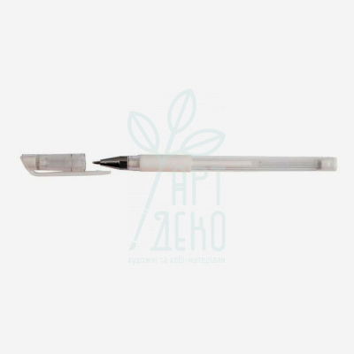 Ручка гелева, біла, 06 мм, Zibi